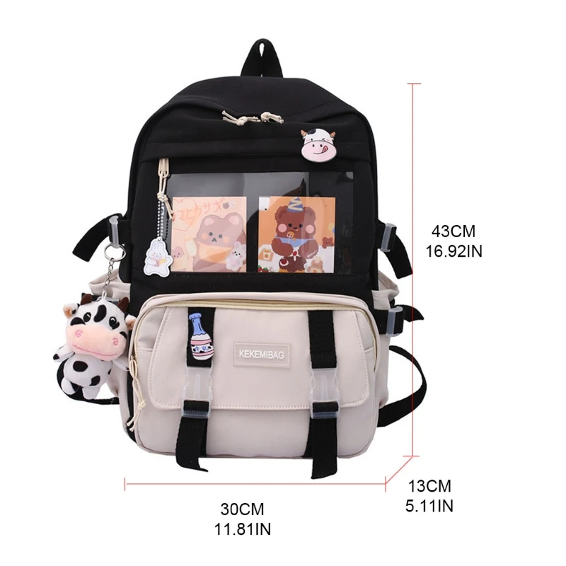 Backpack Rucksack Teen Girls School Bag Student Book Bags