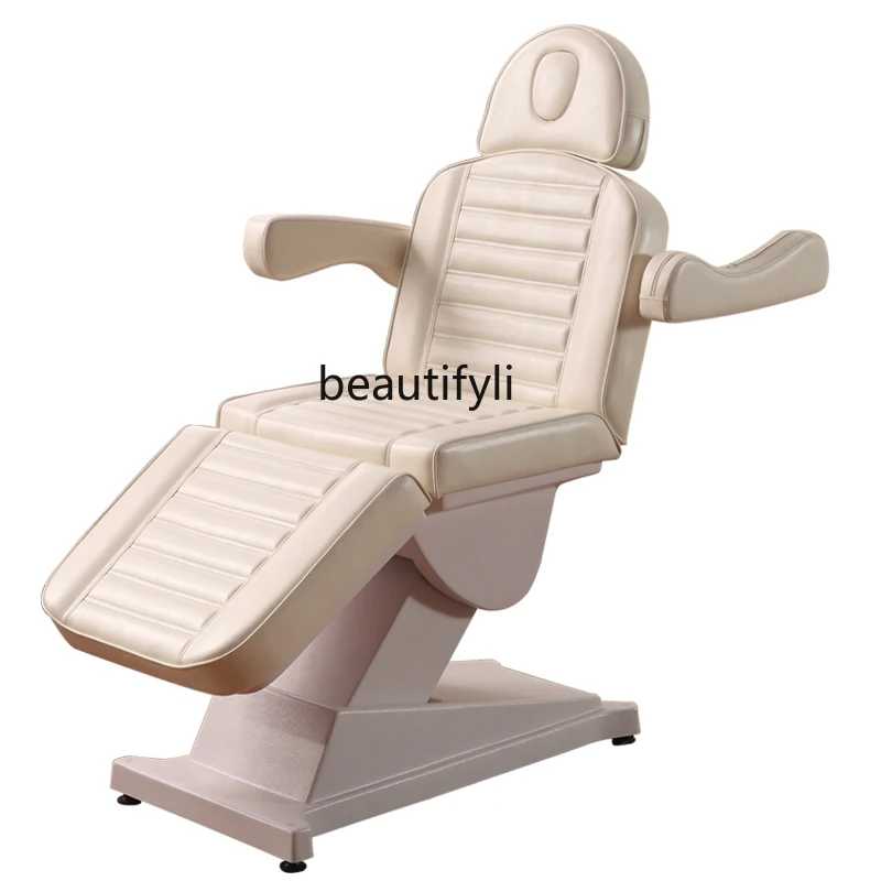 Full Electric Beauty Salon Bed Multifunctional Facial Bed Lifting and Foldable Tattoo Embroidery Physiotherapy Bed
