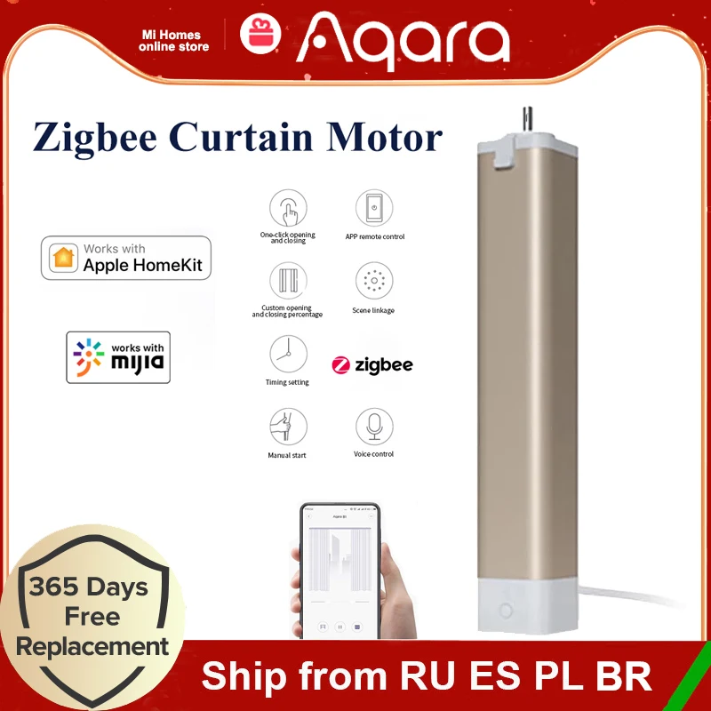 Aqara Smart Zigbee Electric Curtain Motor Track Timing For Xiaomi