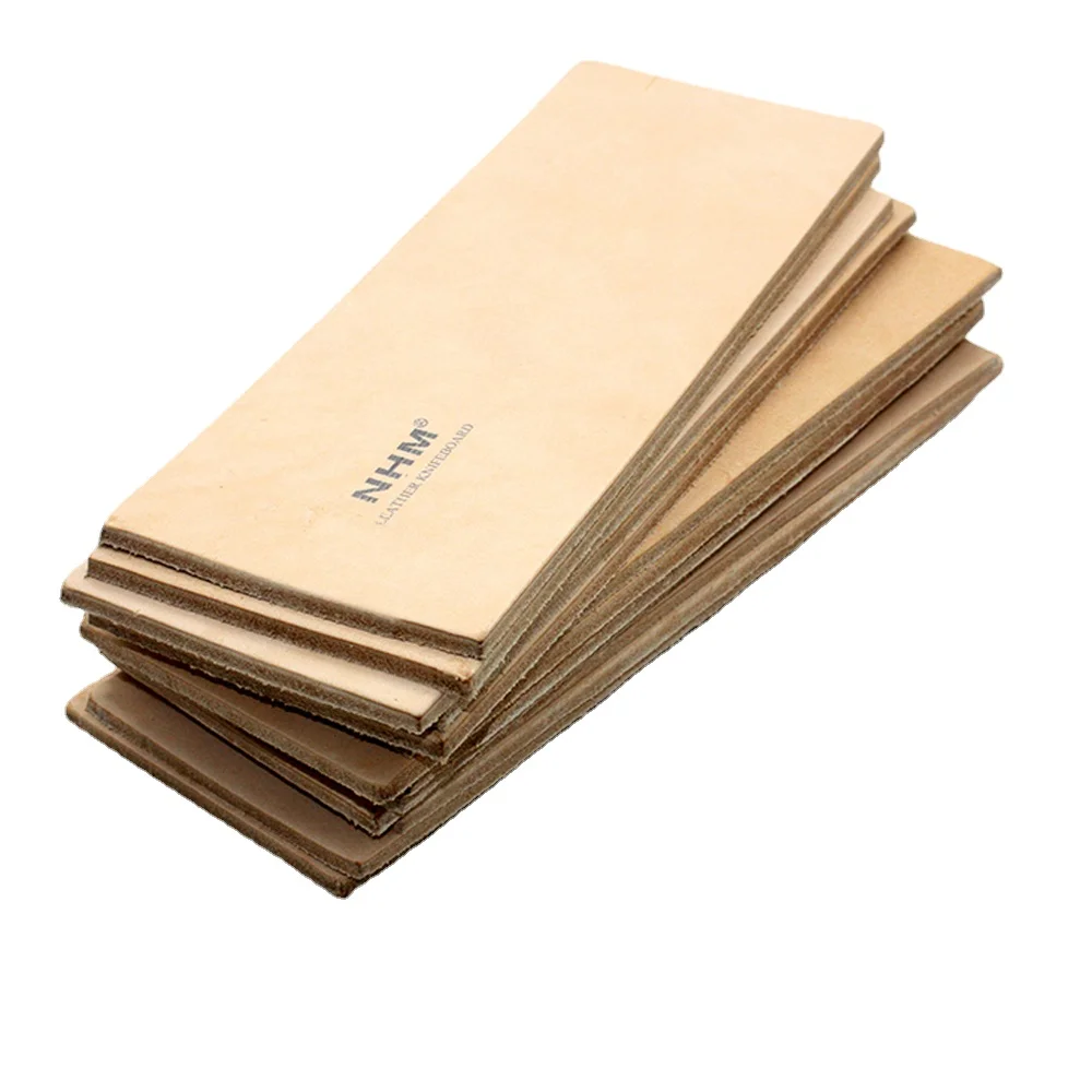 1 Pc affilacoltelli per lucidatura in pelle a 2 lati