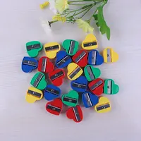 40Pcs Lightweight Heart Design Pencil Sharpener Manual for Premium ABS Metal Blade Compact Bulk School Supplies Classroom 1