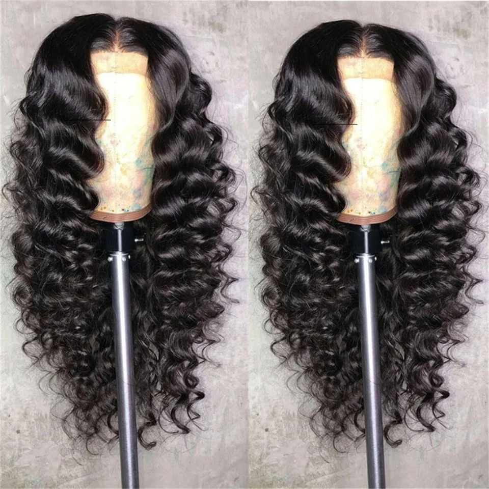 Lace Front Wig Human Hair 6x4 closure 13X6 hd Loose Deep Wave Pre Cut