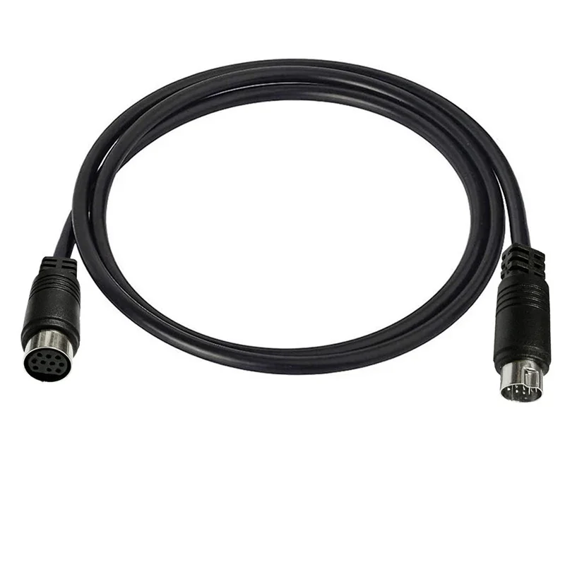S-vídeo Mini Din Cabo 10 Pinos Conector Macho para Fêmea 10 Pinos Mini Din Adaptador de Cabo para Áudio Vedio Equipamentos