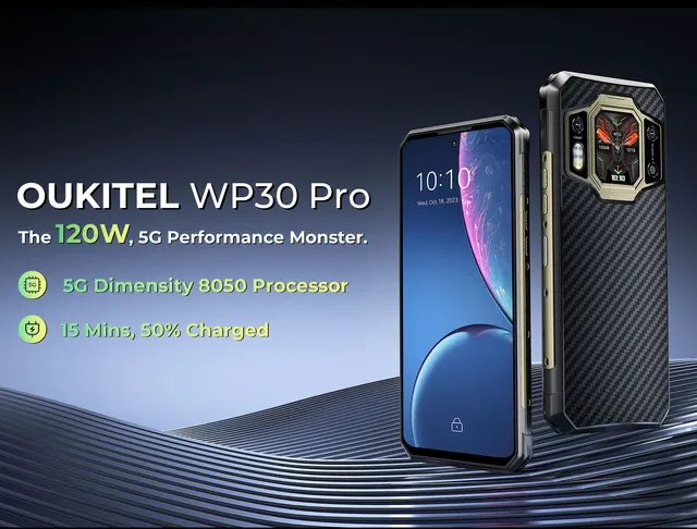 World premiere] Oukitel WP30 Pro 5G Rugged 120W Super Charge 11000 mAh  6.78 FHD+12GB+512GB 120HZ android 13 108MP Camera - AliExpress