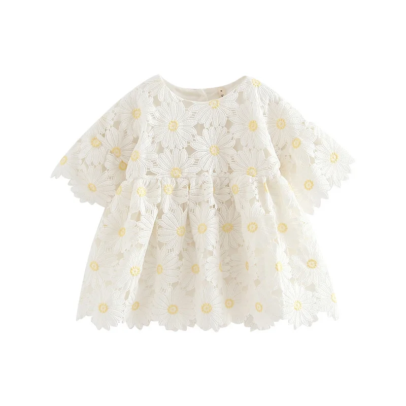 Children's Wear Children's Spring and Autumn New Princess Skirt Baby Girl Dress Girl Daisy Skirt