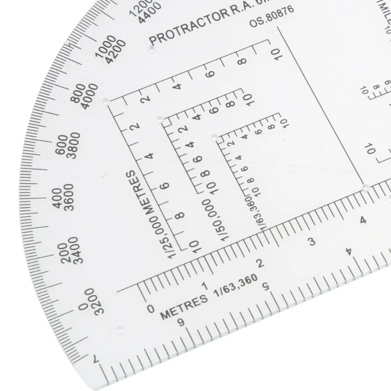 Military Map Coordinate Scale Protractor Romer Grids Reference Tool angle measuring tool angle protractor