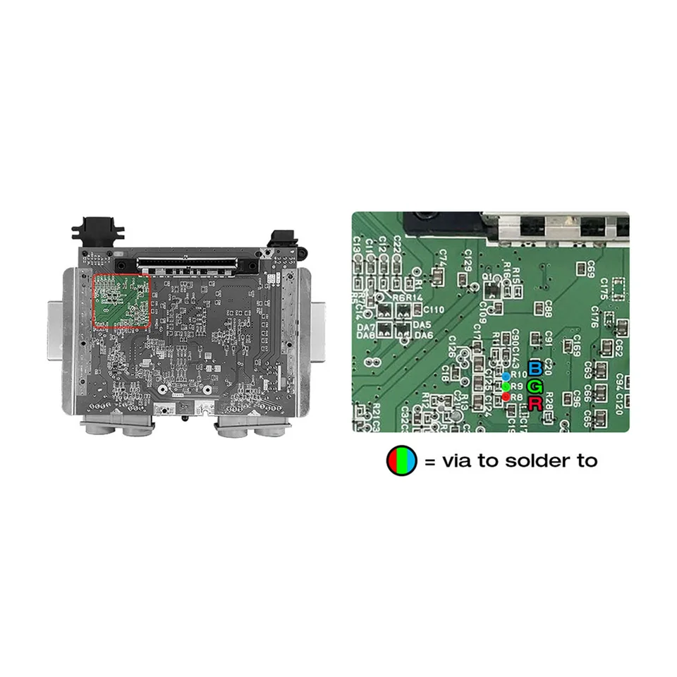 N64 RGB MOD Kit for N64 NTSC Consoles RGB Module Chip for Nintendo 64 NTSC Modified RGB Output Module-BtLife