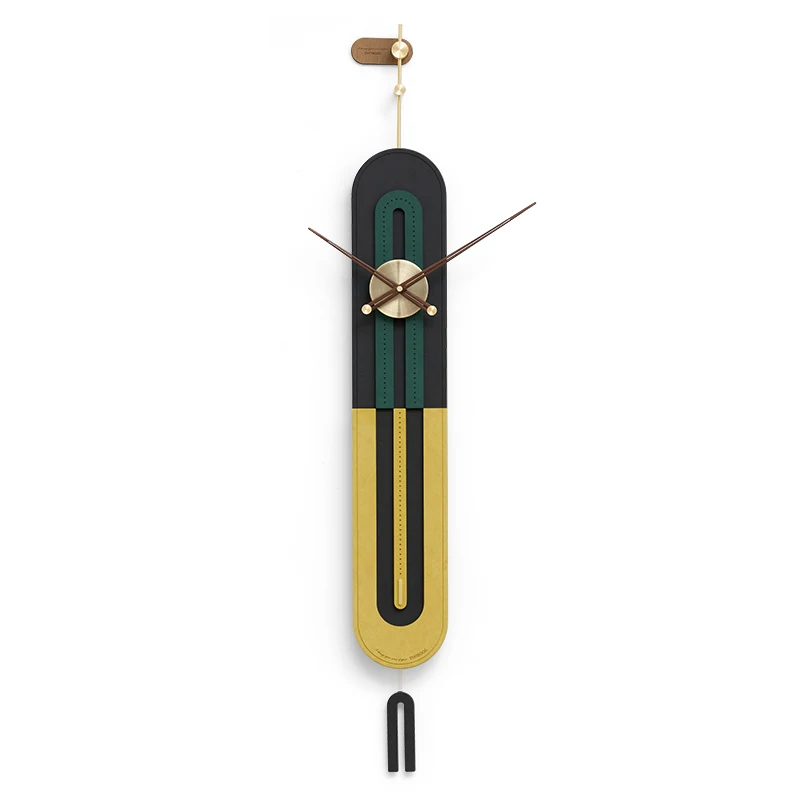 Large Wood Silent Pendulum Wall Clocks Color:C