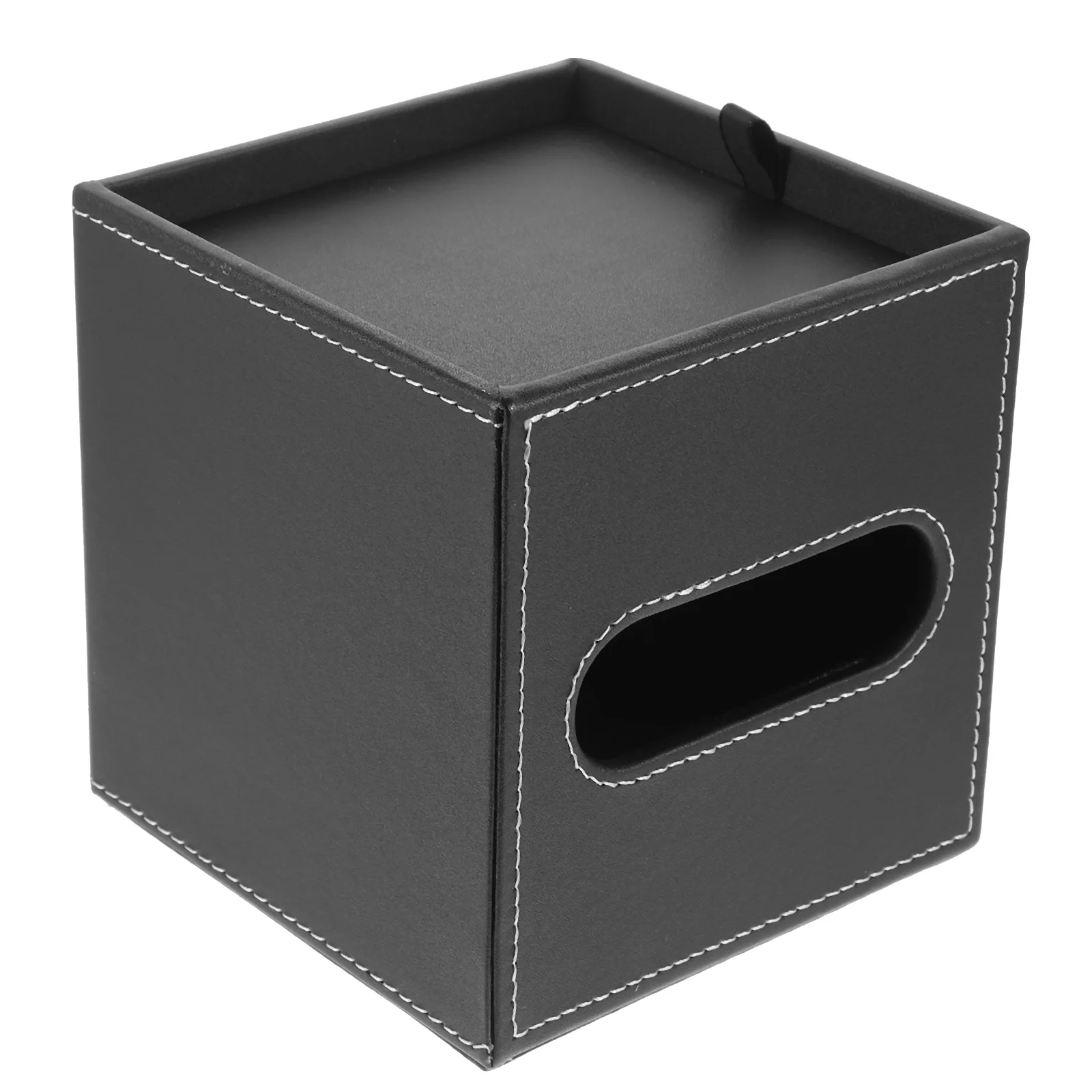 

Tissue Box Holder PU Napkin Box Cover Home Office Bathroom Roll Paper Box Organizer