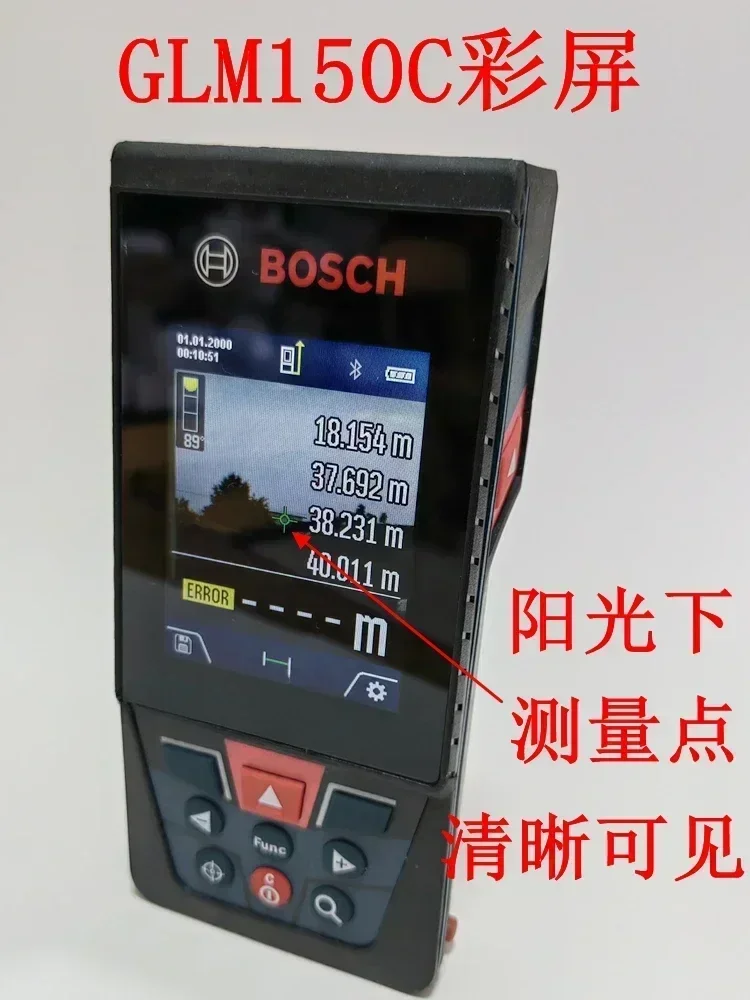 GLM150C Outdoor Laser Rangefinder - 150m Digital Measuring Instrument Accurately measure distances up to 150m with our GLM150C Outdoor Laser Rangefinder, ideal for outdoor and construction applications. Accurately measure distances up to 150m with our GLM150C Outdoor Laser Rangefinder, ideal for outdoor and construction applications. S703e4cc9195e49ca93060f9bf999ec42R -