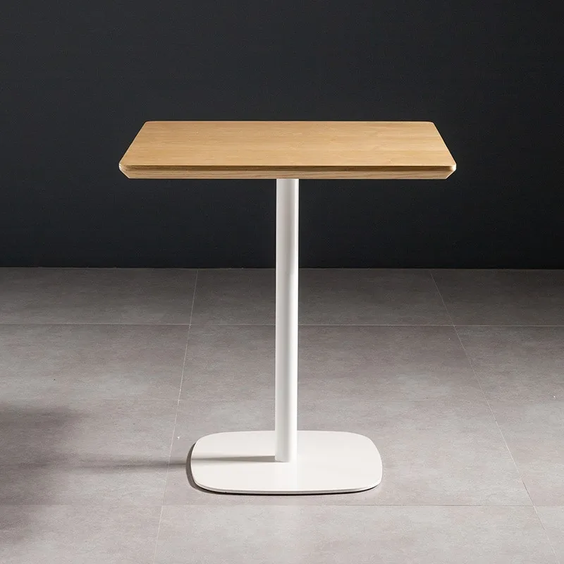 Scandinavian Simple Cafe Square Table Small Household Dining Table Balcony Leisure And Chairs Sehpalar Coffee Tables