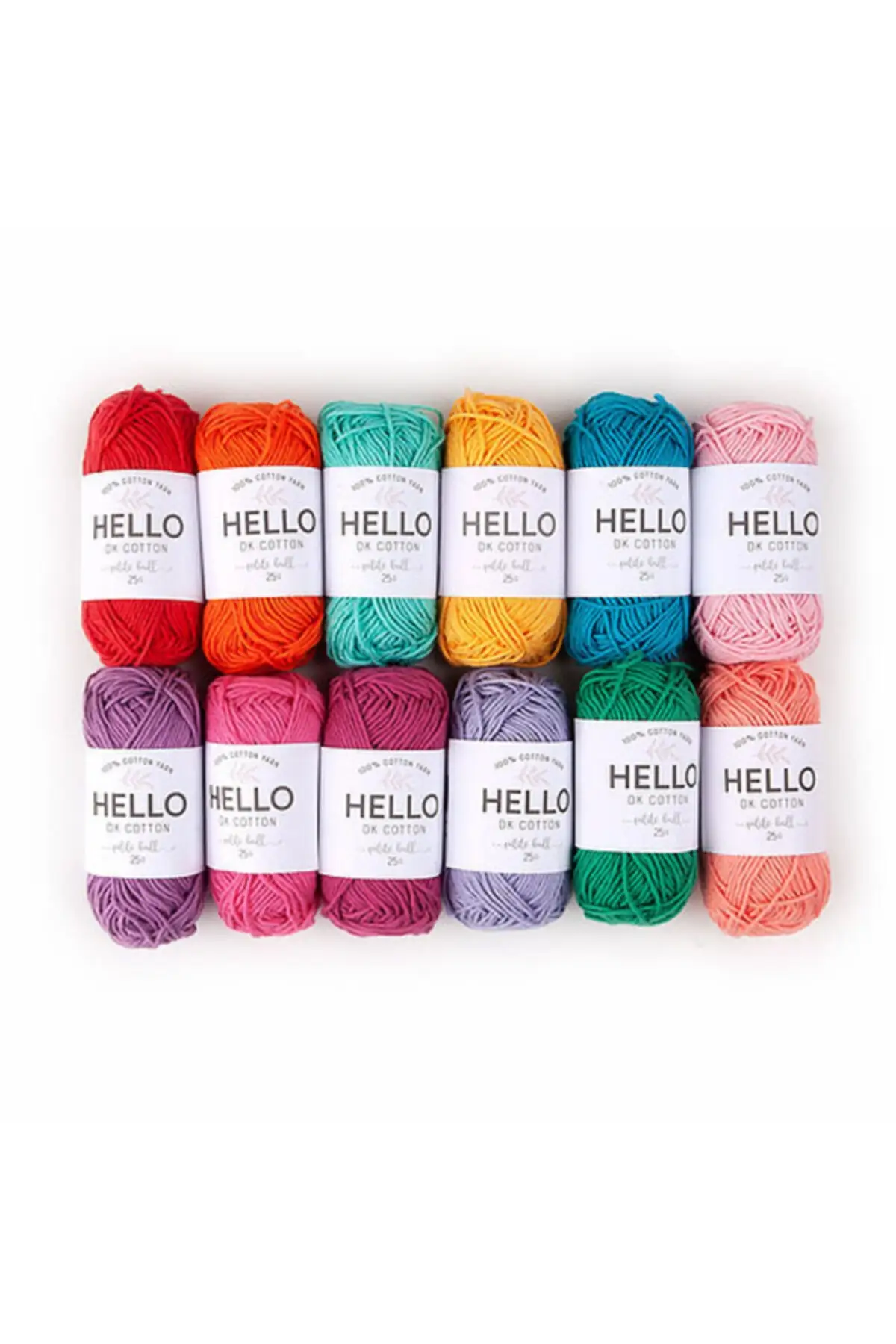 Punch And Amigurumi Yarn Set Tiny Tangles 25 W X 12 PCs Vivid Colors | Дом и сад