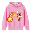 New Super Mario Peach Princess Boys Hoodie | Kids Long Sleeve Tops | Children’s Casual Clothing 3-14 Years 2