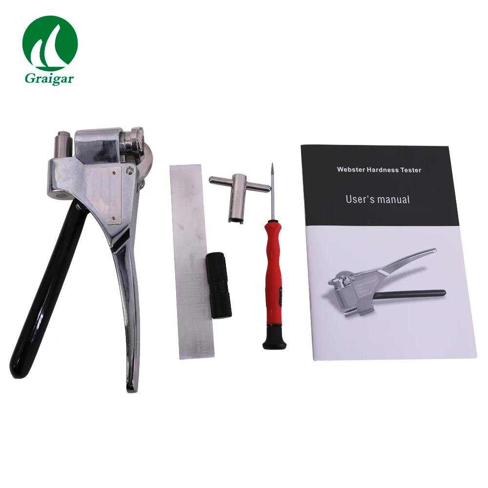 Handheld Webster Hardness Tester W-B92 Soft Stainless Steel Hardness Meter For Mild Steel Specimen Testing Range 50-92 HR