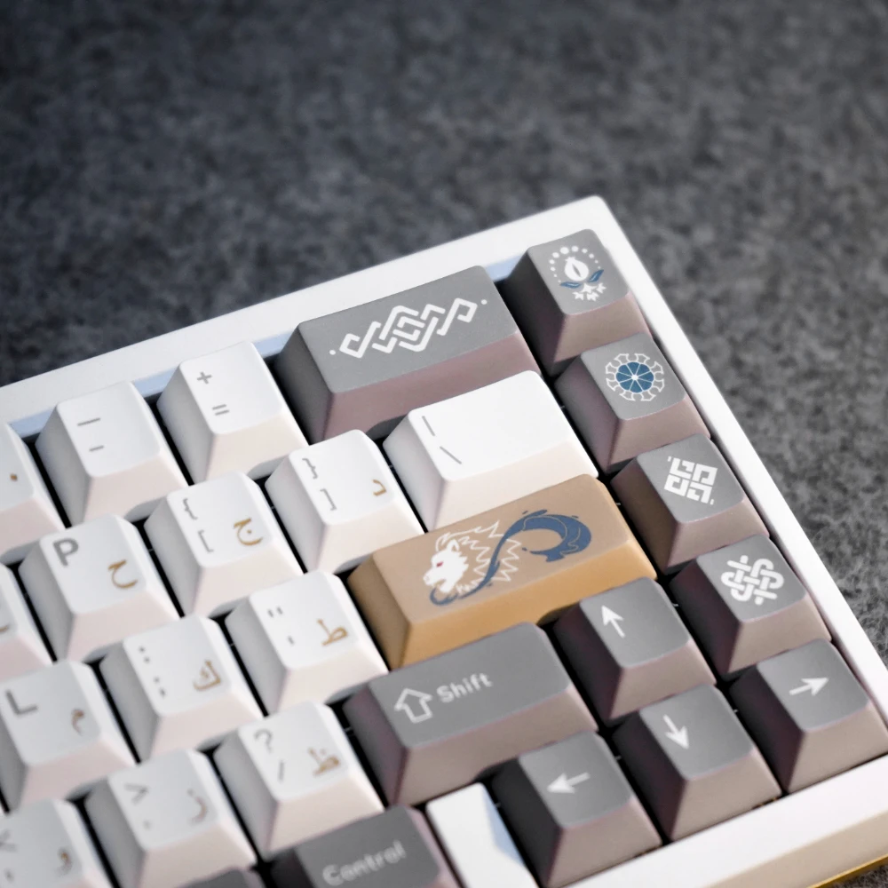 Gmk Alhambra Tema Keycap Grupo Pbt Custom Retro Keyboard Cap Perfil Cereja Acessórios de Teclado Mecânico
