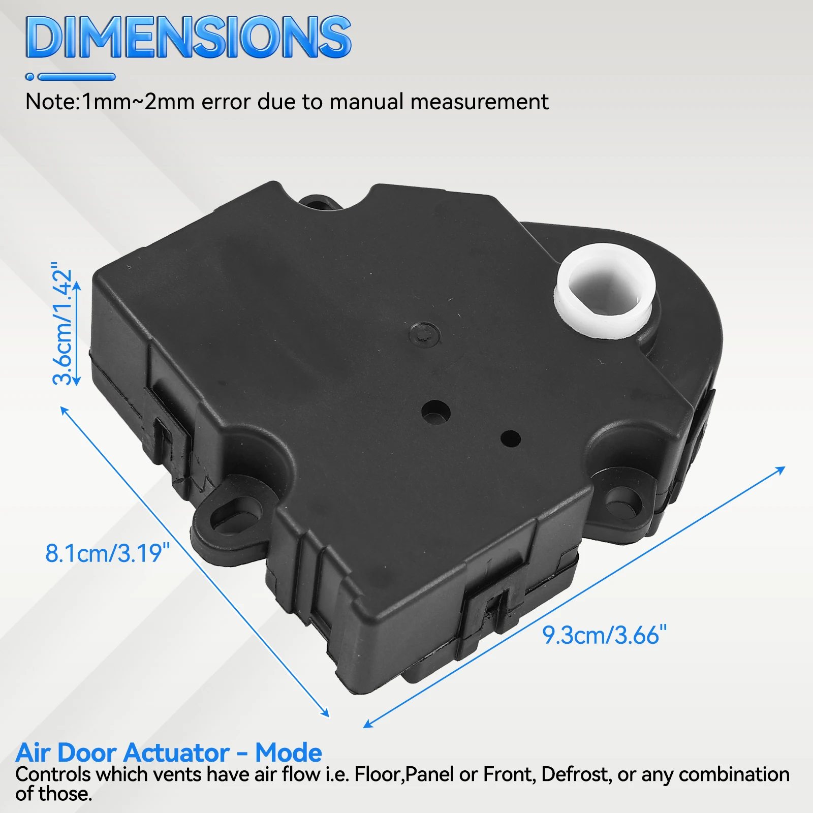 HVAC Heater Air Blend Door Actuator Fit for Chevrolet Tahoe Silverado GMC Sierra 1994-2012 89018365 16163982 604-106 15-72971