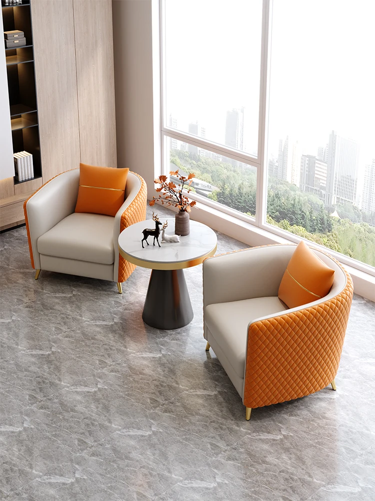 

Nordic Leisure Sofa Hotel Sales Office Meeting Negotiation Table and Chair Combination