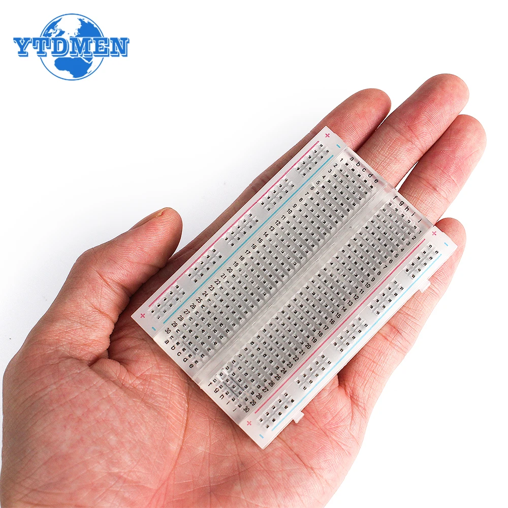 1PCS 400/830 Points Breadboard MB-102 Solderless PCB Test Board 400 Hole Bread Board MB102 Test Develop DIY for Arduino