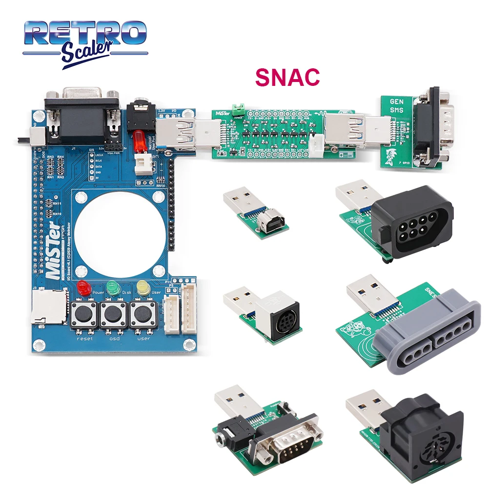 Cabo componente para MiSTer FPGA e GBS