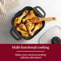 AORAN Electric Frying Pan, Electric Hot Pot, Electric Cooking Pot, Multifunctional Non Stick Integrated Pot 2