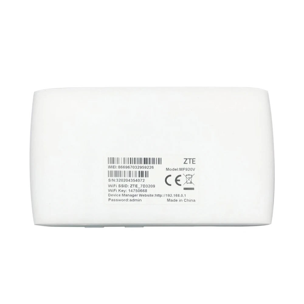 모바일 와이파이 핫스팟 라우터 지지대 SIM 카드, ZTE MF920U, 4G LTE, 글로벌 150 Mbps, PK MF90, MF910, E5573