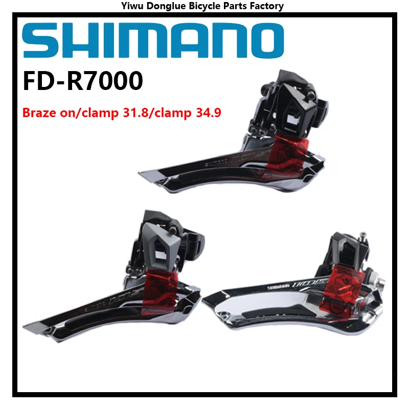 Shimano 105 FD-R7000 5800 5801 Front Derailleur 2x11 Speed Bicycle Front Derailleur 5800 R7000 Braze on 31.8MM 34.9MM Clamp Band