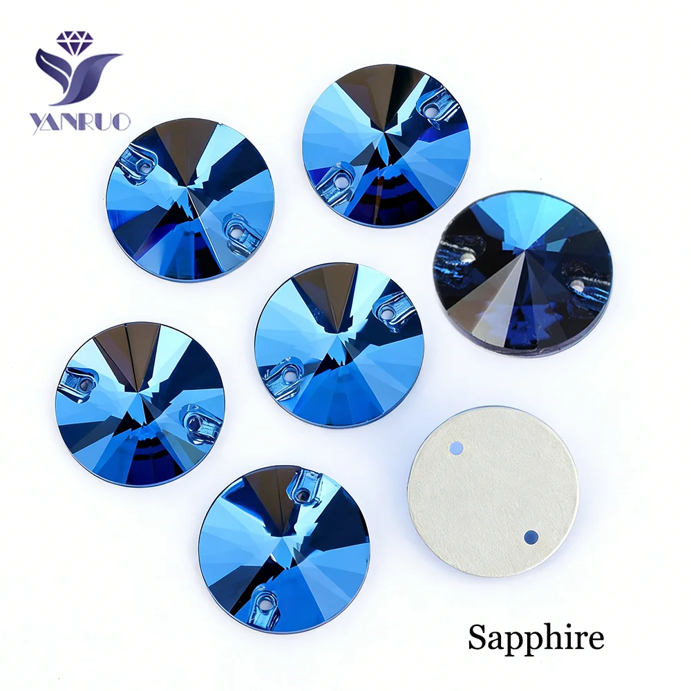 Premium Round Sew-On Rhinestones – Flat Back Glass Stones