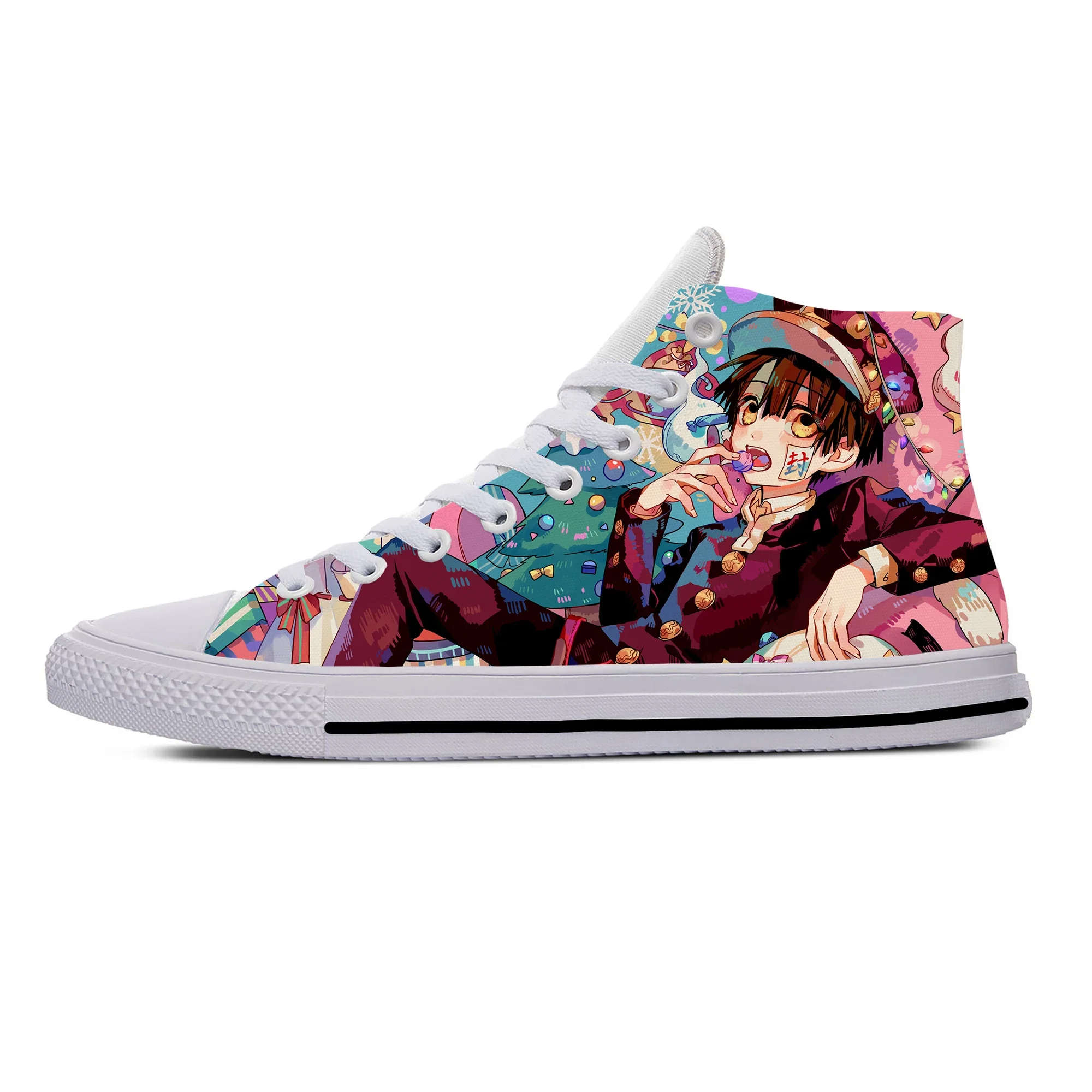 Japanese Anime Manga Toilet Bound Hanako Kun Cute Lightweight Casual Shoes Top High Breathable Board Shoes Men Women Sneakers