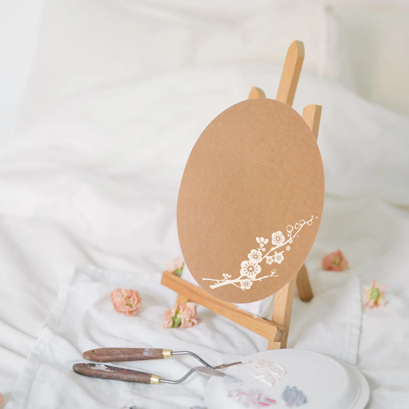20pcs 다채로운 페인팅 카드지 두꺼운 원형 드로잉 보드 Diy 서예 예술 프로젝트에 적합한 부드러운 종이 조각 만다라 종이 조각