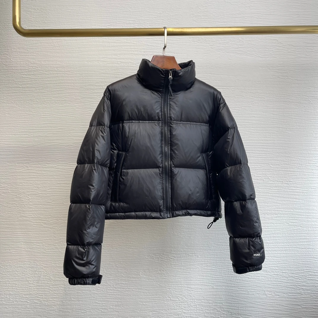 Red Black White Long Sleeve Down Jacket