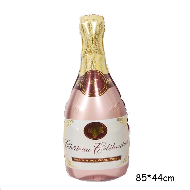 Palloncini Festosi Regalano Champagne in Bicchieri E Bottiglie Coriandoli E Ghirlande. Mano