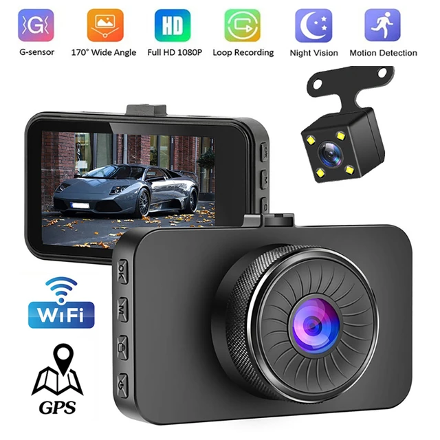 Car DVR WiFi Full HD 1080P Dash Cam Dual Lens Rear View Drive Video  Recorder Black Box Auto Camera Dashcam GPS Car Accessories - AliExpress