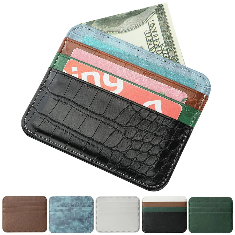 Women Pu Leather ID Card Holder Multi Slot Slim Card Case Wallet Candy  Color Bank Credit Card Box Women Men Business Card Cover - AliExpress