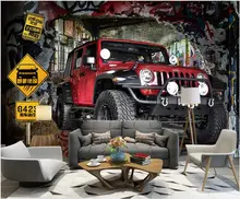 

custom mural 3d wallpaper for bedroom walls off-road car car breaking the wall papers home decor photo wallpapers on the wall