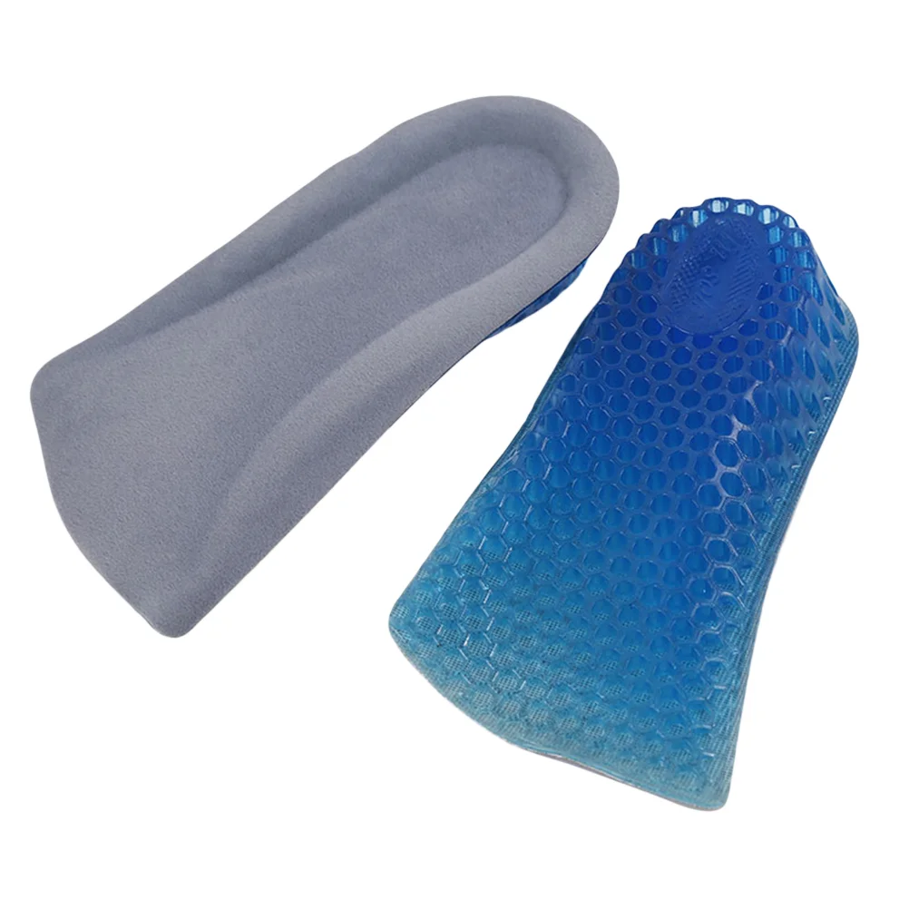 

Orthotic Insoles Invisible Heel Pad Height Lift Silicone Shoes Non-slip Honeycomb