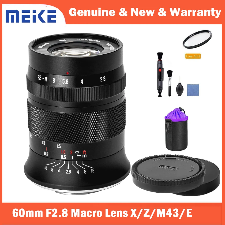 Meike 60mm F2.8倍率 マクロマニュアルフォーカス APS-Cレンズ パナソニック Lumix M43 MFTマウント デジタルミラーレスカメラ GH3 GH4 G　並行輸入 Meike 60mm F2.8 APS-C Manual Focus Macro Lens for E Mount