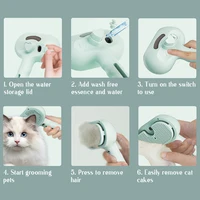 Dog Comb Pet Steam Massage Brush Safe Round Head Soft Teeth Spray Hair Removal Comb for Dog Universal for Cats Dogs Accessories 6