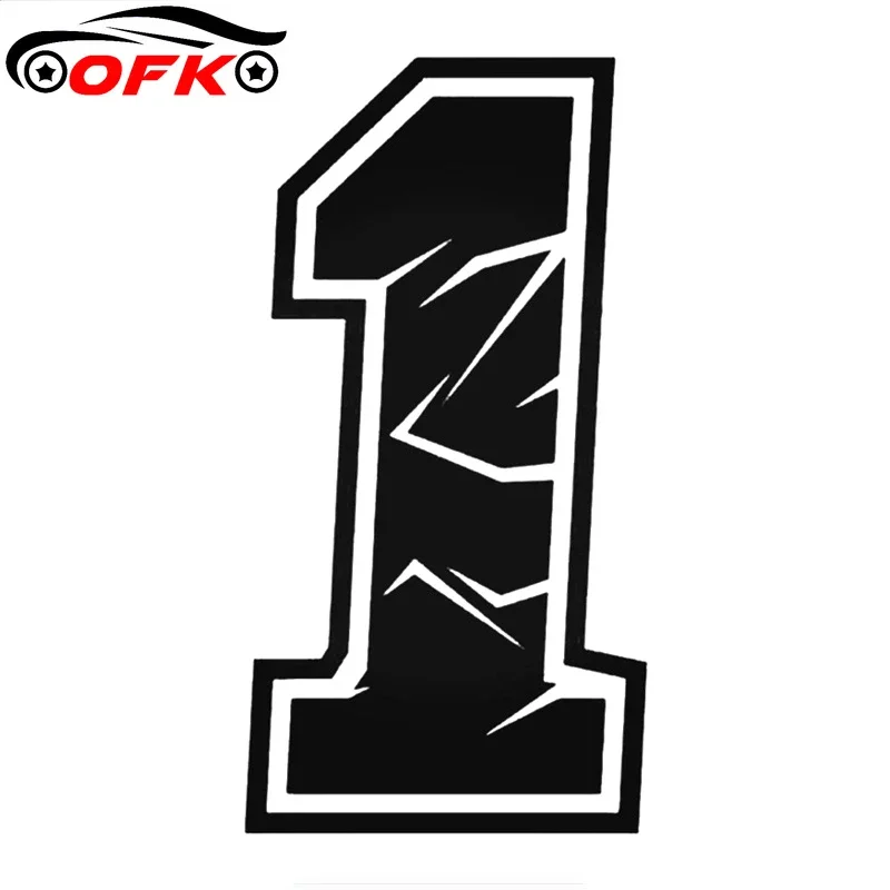 

OFK наклейки для винилового гоночного стикера, с номером полиция, для аксессуаров на мотоцикл.