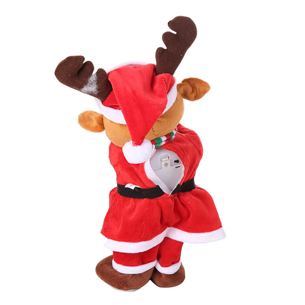 

Christmas Singing Dancing Plush Toy Battery Operated and Easy to Use Stuffed Toy Great Gift for Babies Kids Children