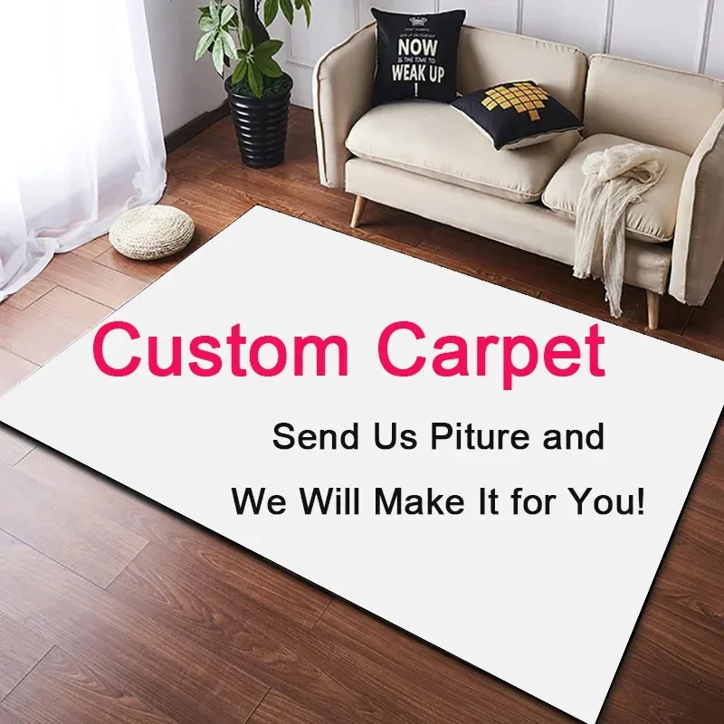 Personalized Customize Photo Brand Image Carpet for Living Room Bedroom Rug Kitchen Unslip Floor Mat Alfombra Birthday gift