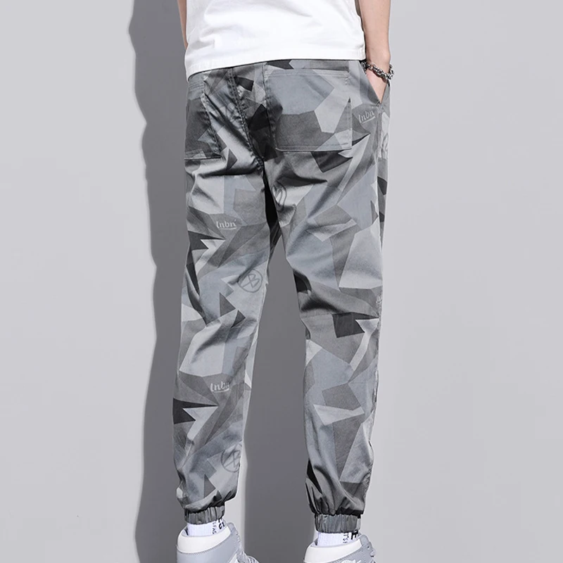 Multi-Pocket-Tarnung Männer hose Jogger Cargo hose Männer Sommer Harems hose schnell trocknende Kordel zug lose lässige Jogging hose – Detail 12