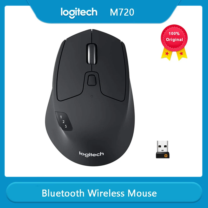 

Bluetooth-Мышь Logitech M720 Беспроводная офисная, 1000 DPI, 8 кнопок