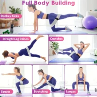Fabric Resistance Hip Booty Bands Elastic Glute Thigh Workout Squat Circle Stretch Fitness Strips Loops Yoga Gym Equipment - Image 5