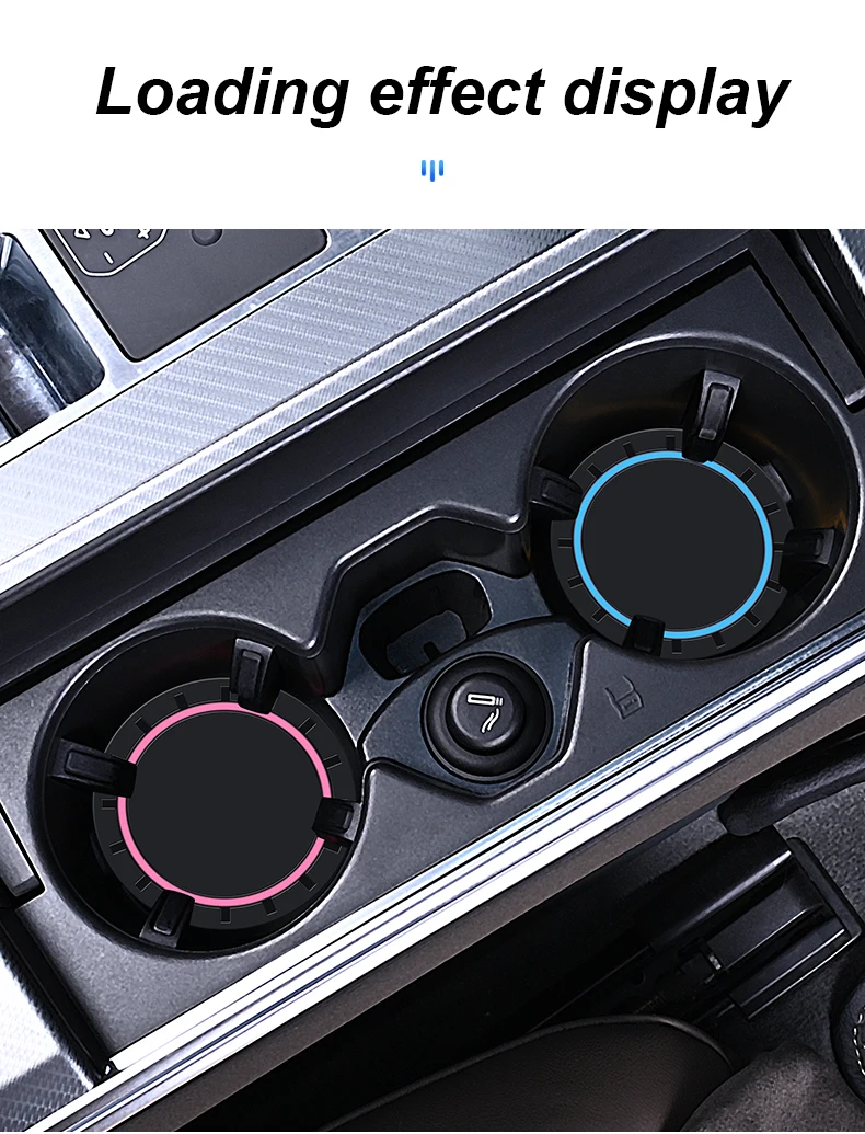 2 Stück Universelle Auto-Getränkehalter-Untersetzer Rutschfeste Silikon-Getränkeuntersetzer Wasserdichtes Auto-Innenraum-Zubehör für PKW SUV LKW – Detail 12