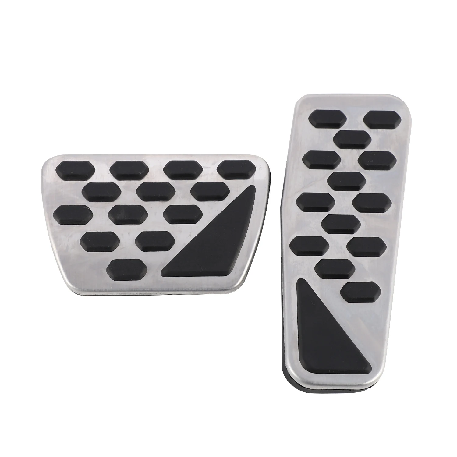 

Gas And Brake Pedal Cover Auto Stainless Steel Foot Pedal Pad Kit For 2018-2019 Jeep Wrangler Jl Models, 2 Pcs