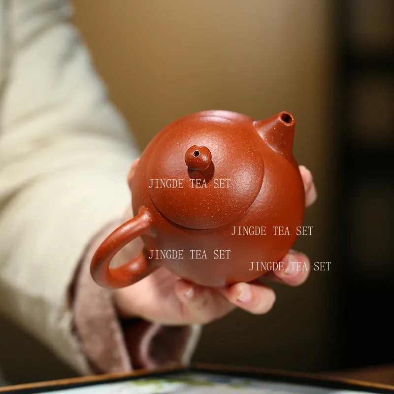 Yixing Side Handle Purple Clay Teapot Household Tea Pot Chinese Style Original Ore Old Purple Mud Handmade Tea Infuser