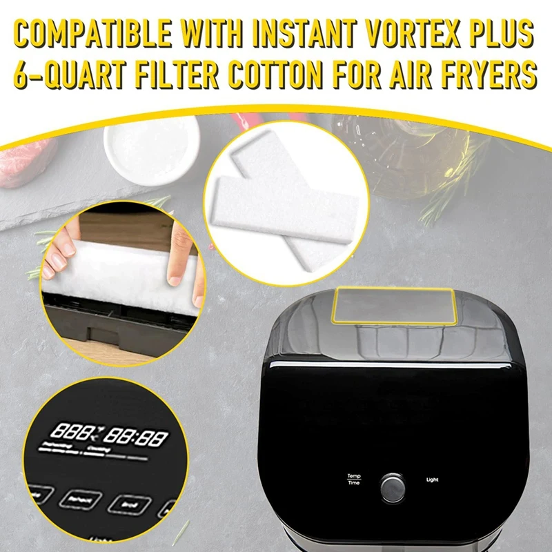 ABXF 12PCS Air Fryer Filters For Instant Vortex Plus 6 Quart Air Fryer With A Filtration System Effective At Removing Odors