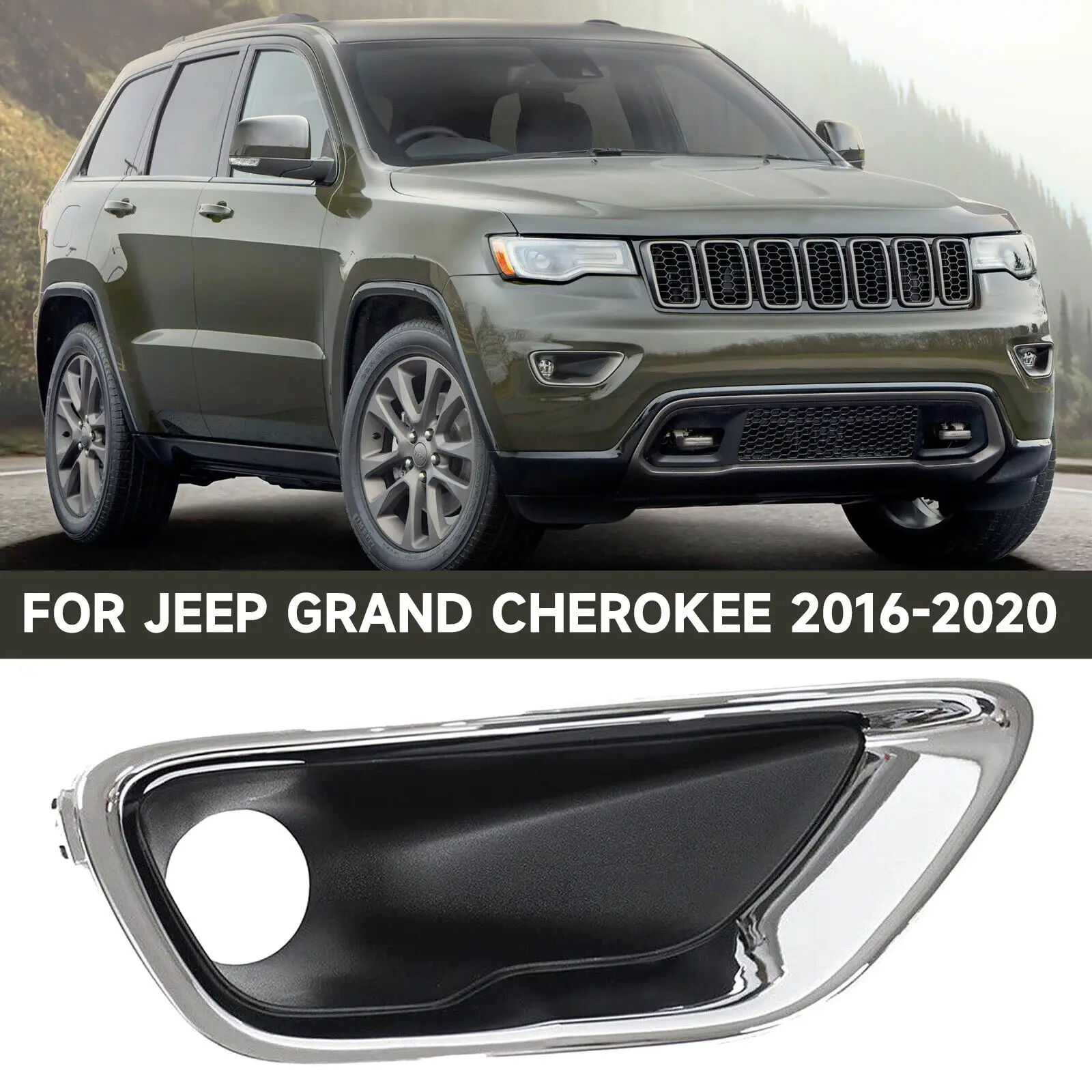 

Brand New Lamp Cover Auto Parts Right Tool Waterproof 68261710AA Dustproof Fog Light Covers For Cherokee 2016-2020