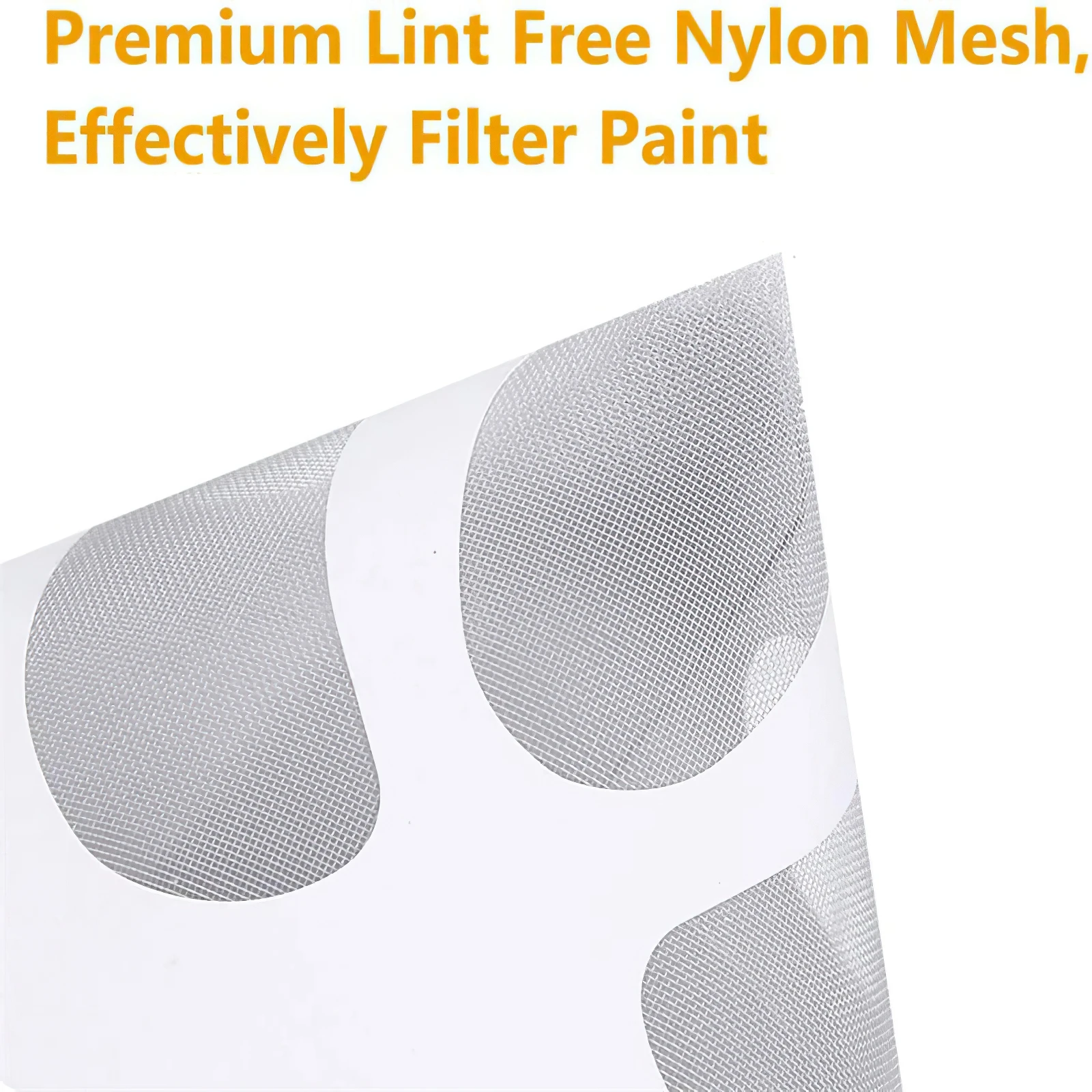 100Pcs Paint Filter Paper Disposable Purifying Straining Cup Conical Paint Strainers Nylon Mesh Uniform Filtration