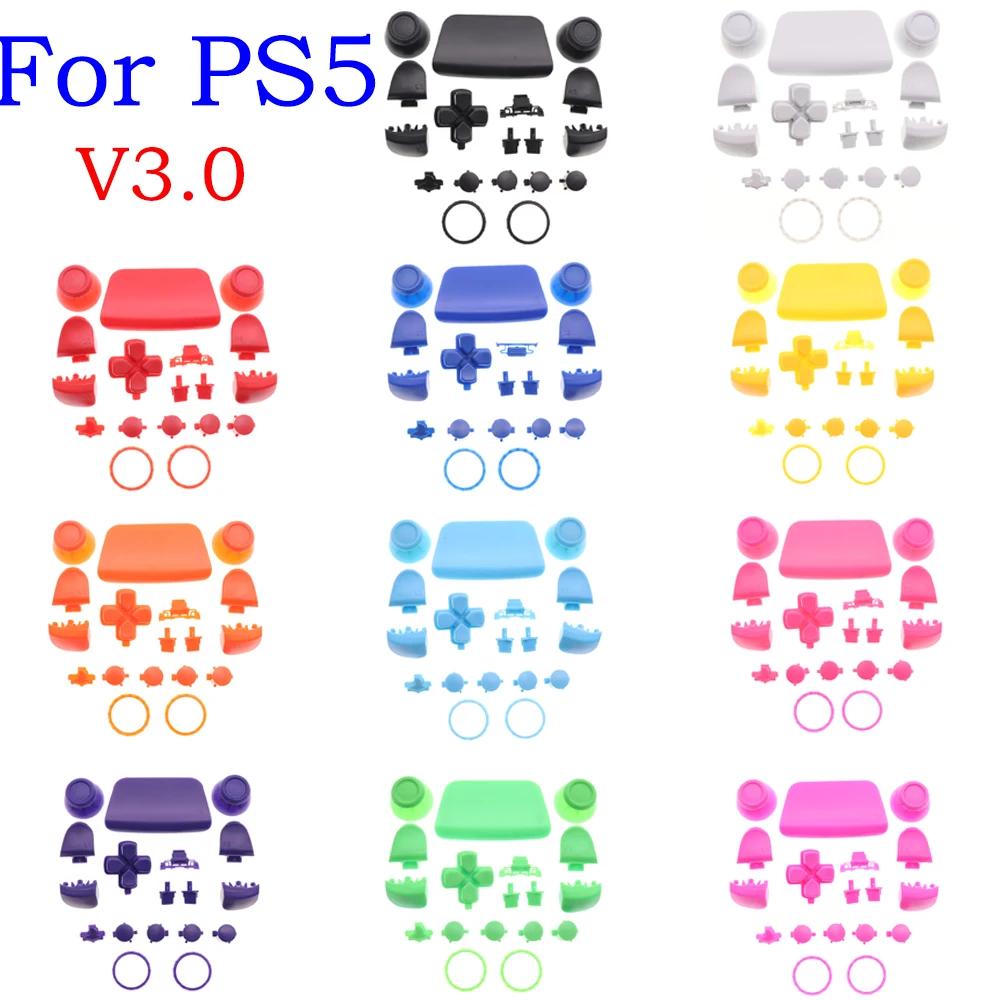 L1 R1 L2 R2 Button D-Pad Share Buttons Kit Joystick Caps Sostituzione Per Controller Ps5 V3 3.0 Gamepad